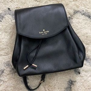 NEW Kate spade black soft Leather mini bac…